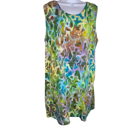 Bali Batiks Hippie Boho Beach Cruise Vacation Dress - Picture 1 of 9